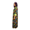 Vibrant Multicolor Circle Print Kaftan with Green Accents - Image 2