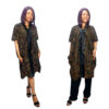 African Print Long Kimono Jacket