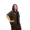 African Print Long Kimono Jacket - Image 2
